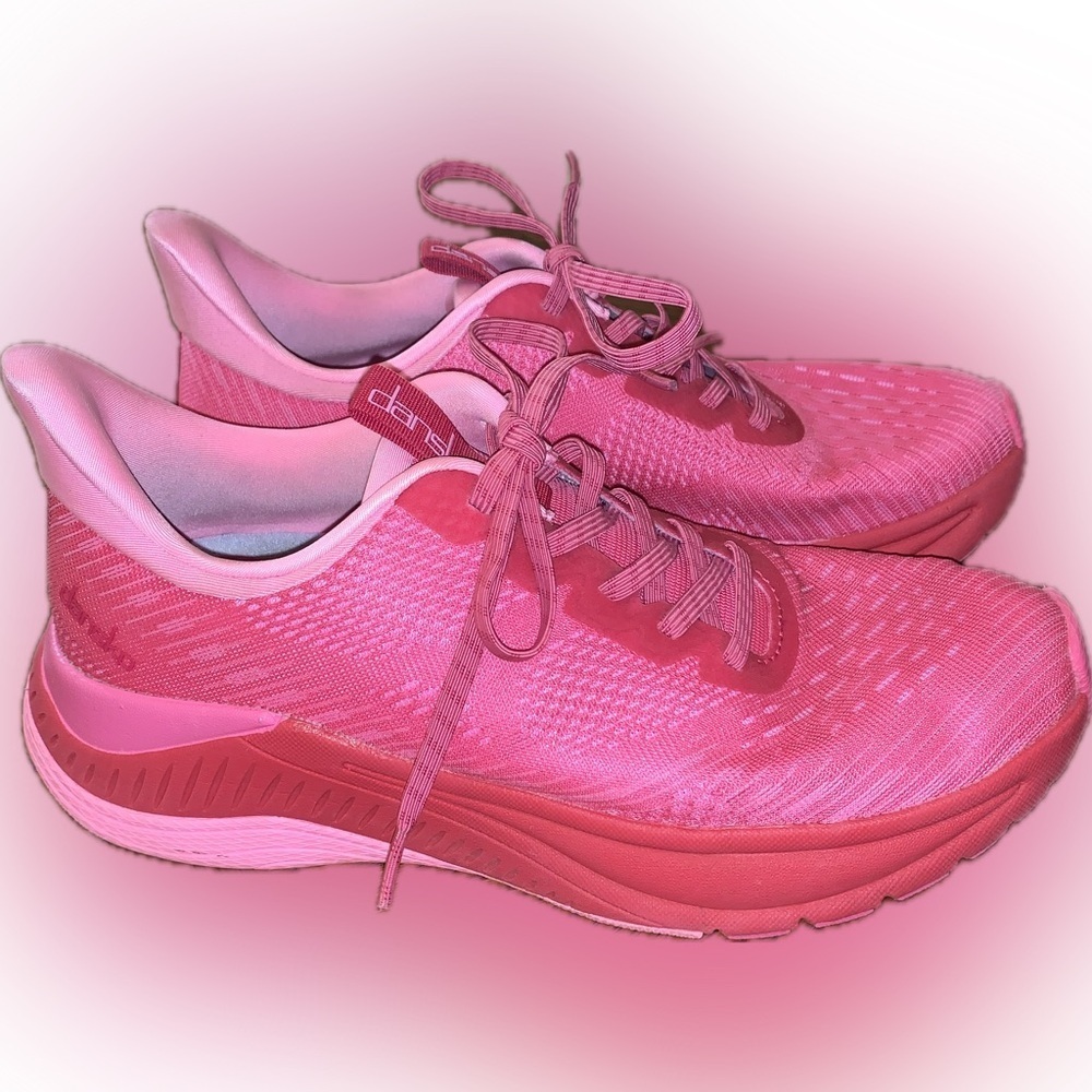 Dansko Hot Pink Peony Colorful Comfy Lace Up Arch Support Walking Sneakers 37